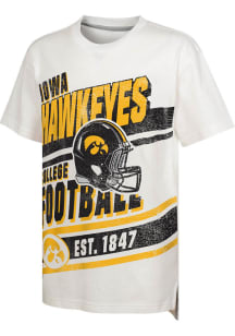 Iowa Hawkeyes Youth Oatmeal Lets Get Loud Fball Short Sleeve T-Shirt