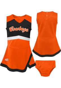 Oklahoma State Cowboys Baby Orange Captain Sets Cheer Dress