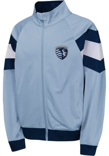Sporting Kansas City Youth Light Blue Field General Long Sleeve Full Zip Jacket