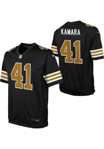 Alvin Kamara New Orleans Saints Youth Black Nike Game Alt Football Jersey