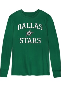 Dallas Stars Boys Kelly Green #1 Design Long Sleeve T-Shirt