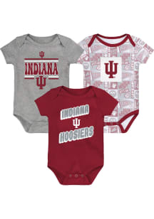Indiana Hoosiers Baby Cardinal Sunday Commics 3PK SS Design One Piece