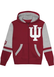 Indiana Hoosiers Toddler Stadium Long Sleeve Full Zip Sweatshirt - Cardinal
