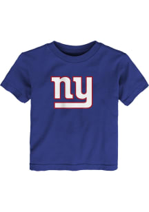 New York Giants Toddler Blue Primary Logo Short Sleeve T-Shirt
