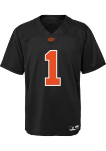 Oklahoma State Cowboys Boys Black Replica Football Jersey