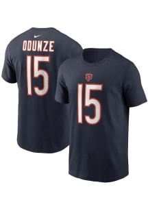 Rome Odunze Chicago Bears Youth Navy Blue Nike NN Player Tee