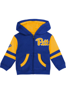 Pitt Panthers Toddler Stadium Long Sleeve Full Zip Sweatshirt - Blue