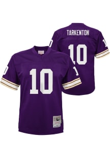 Fran Tarkenton Minnesota Vikings Youth Purple Mitchell and Ness Legacy Road Football Jersey