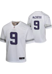 JJ McCarthy Minnesota Vikings Youth White Nike Color Rush Football Jersey