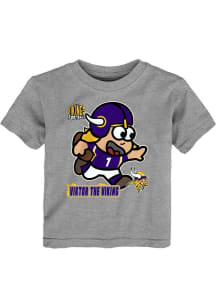 Viktor  Outer Stuff Minnesota Vikings Toddler Grey Sizzle Short Sleeve T-Shirt