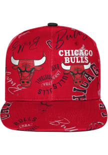 Chicago Bulls Red Street Hooper Team Flatbrim Youth Snapback Hat