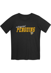 Pittsburgh Penguins Boys Black Fast and Free Short Sleeve T-Shirt