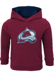 Colorado Avalanche Toddler Maroon Prime Long Sleeve Hooded Sweatshirt