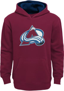 Colorado Avalanche Boys Maroon Prime Long Sleeve Hooded Sweatshirt