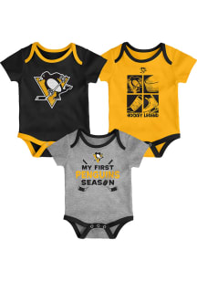 Pittsburgh Penguins Baby Black Legend Design One Piece