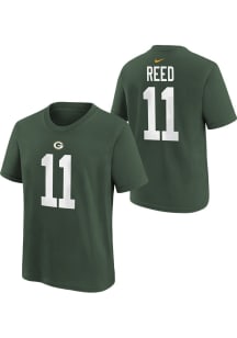 Jayden Reed Green Bay Packers Youth Green Nike NN Player Tee