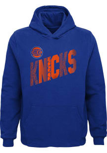 New York Knicks Boys Blue Playground Long Sleeve Hooded Sweatshirt