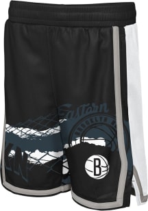 Brooklyn Nets Youth Black Fade Away Shorts