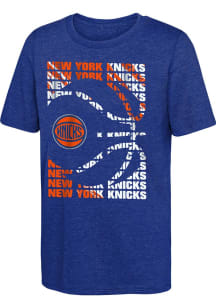 New York Knicks Youth Blue Box Short Sleeve T-Shirt