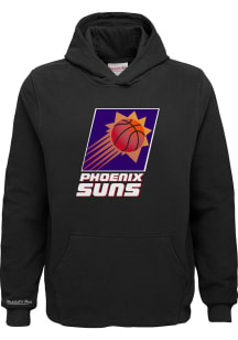 Mitchell and Ness Phoenix Suns Youth Black Retro Logo Long Sleeve Hoodie