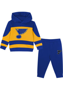 St Louis Blues Toddler Blue Puck Hero Set Top and Bottom