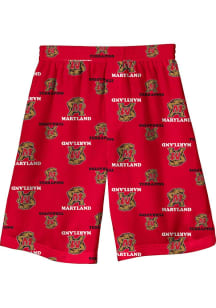Maryland Terrapins Youth Red Printed Shorts