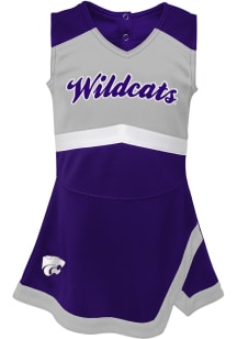 K-State Wildcats Girls Purple Cheer Captain Set Cheer Dress