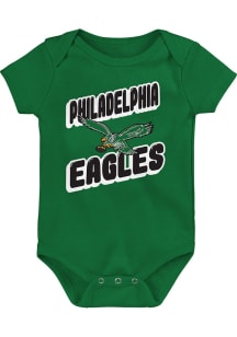Philadelphia Eagles Baby Kelly Green Play Day Short Sleeve One Piece
