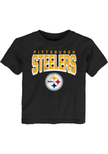 Pittsburgh Steelers Toddler Black On The Block Short Sleeve T-Shirt