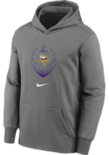 Nike Minnesota Vikings Youth Grey Legend Icon Long Sleeve Hoodie