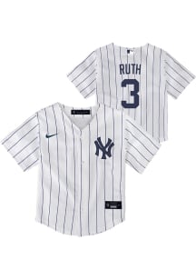 Babe Ruth  New York Yankees Baby White Home Replica Jersey Baseball Jersey