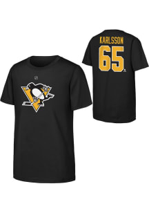 Erik Karlsson Pittsburgh Penguins Youth Black NN Player Tee