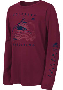 Colorado Avalanche Youth Maroon Seize The Win Long Sleeve T-Shirt