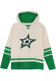 Dallas Stars Boys White Ageless Away Long Sleeve Hooded Sweatshirt
