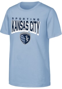 Sporting Kansas City Youth Light Blue On The Block Short Sleeve T-Shirt