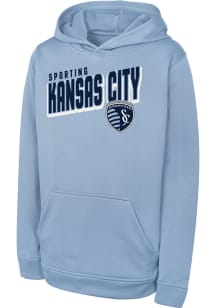 Sporting Kansas City Youth Light Blue Cyber Punk Long Sleeve Hoodie