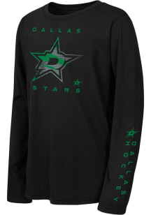 Dallas Stars Youth Black Seize The Win Long Sleeve T-Shirt