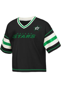 Dallas Stars Girls Black Goal Getter Short Sleeve Fashion T-Shirt