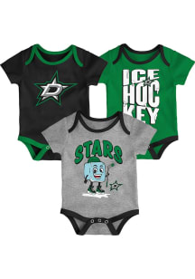 Dallas Stars Baby Black Triple Header One Piece