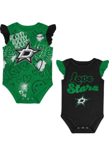 Dallas Stars Baby Black Team Star Set One Piece