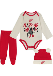 Detroit Red Wings Infant Red Little Champ Set Top and Bottom