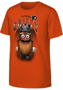 Gritty  Outer Stuff Philadelphia Flyers Youth Orange Mascot Highlights Short Sleeve T-Shirt