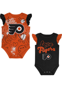 Philadelphia Flyers Baby Orange Team Star Set One Piece