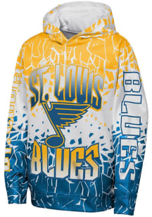 St Louis Blues Youth Blue Frozen Frenzy Long Sleeve Hoodie