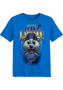 Louie  Outer Stuff St Louis Blues Boys Blue Mascot Highlights Short Sleeve T-Shirt