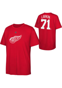 Dylan Larkin Detroit Red Wings Youth Red SS Perf NN Performance Player Tee