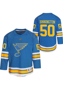 Jordan Binnington  St Louis Blues Youth Blue Home Replica Hockey Jersey