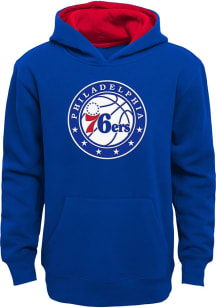 Philadelphia 76ers Youth Blue Prime Long Sleeve Hoodie