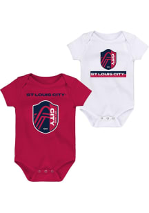 St Louis City SC Baby Red Huddle & Cuddle One Piece