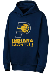 Indiana Pacers Youth Navy Blue Back To Basics Long Sleeve Hoodie